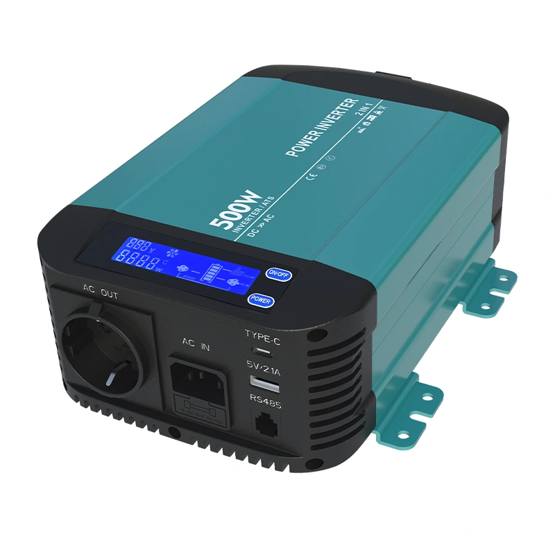 500w Pure Sine Wave Inverter Med Laddare HK500PC 500w Pure Sine Wave Inverter Med Laddare HK500PC
