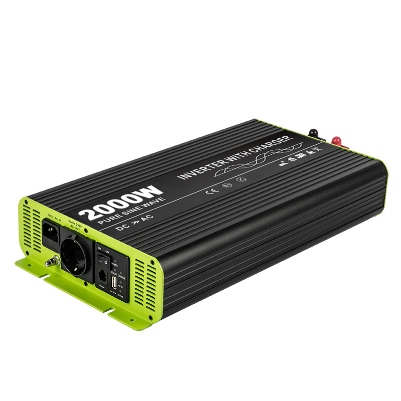 2000w Pure Sine Wave Inverter med laddare