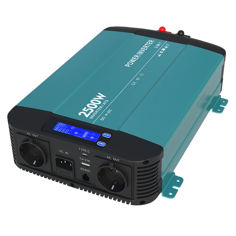 2500w Pure Sine Wave Inverter Med Bypass-funktion HK2500PT