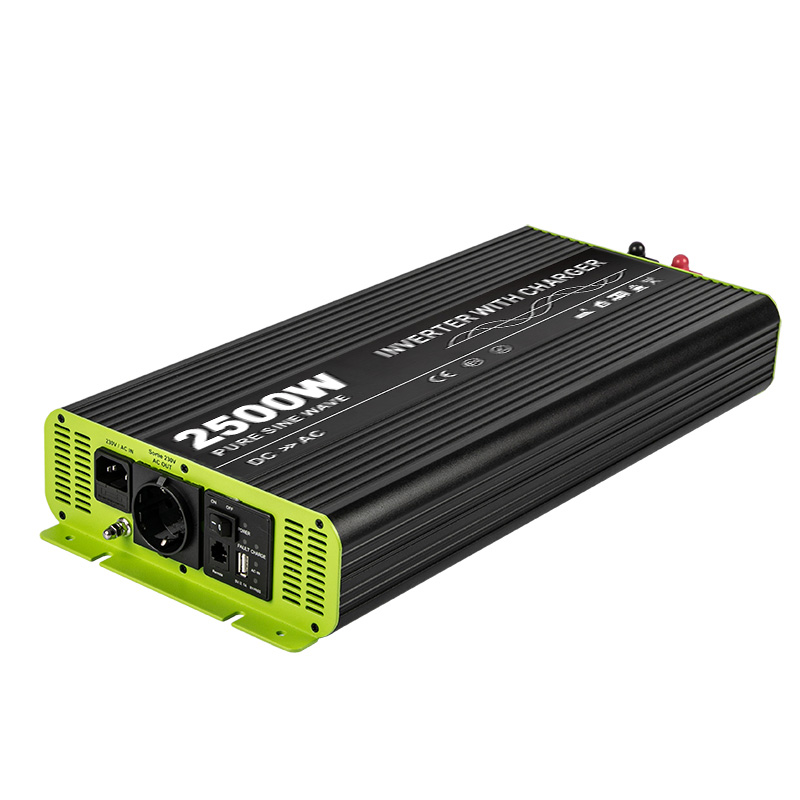 2500w Pure Sine Wave Inverter med laddare