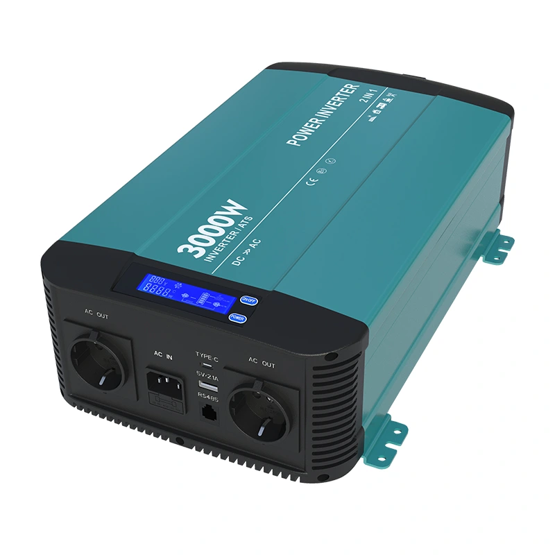 3000w Pure Sine Wave Inverter Med Bypass-funktion HK3000PT