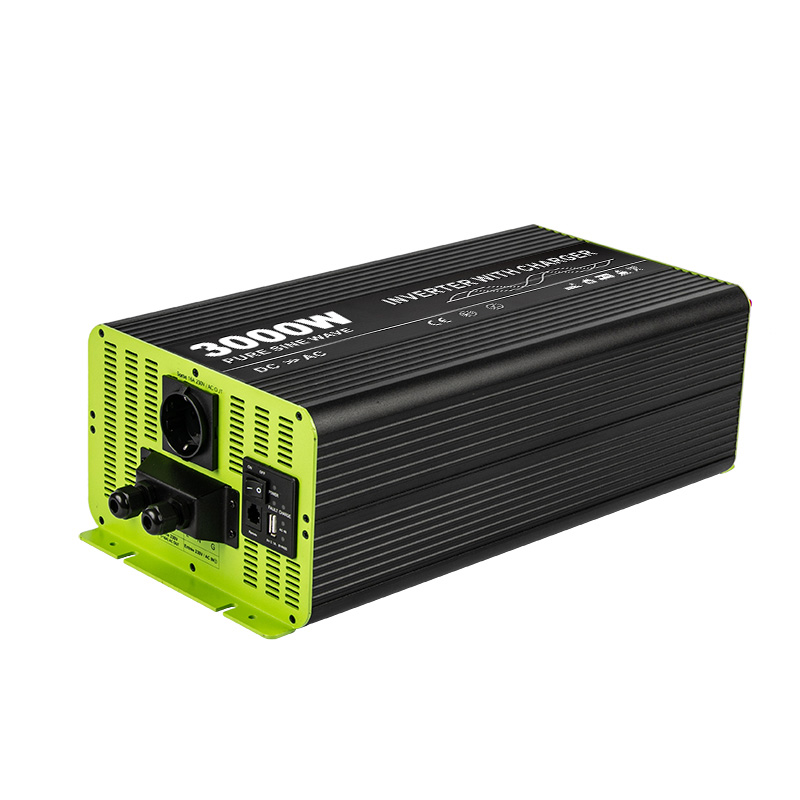 3000W Pure Sine Wave Inverter med laddare